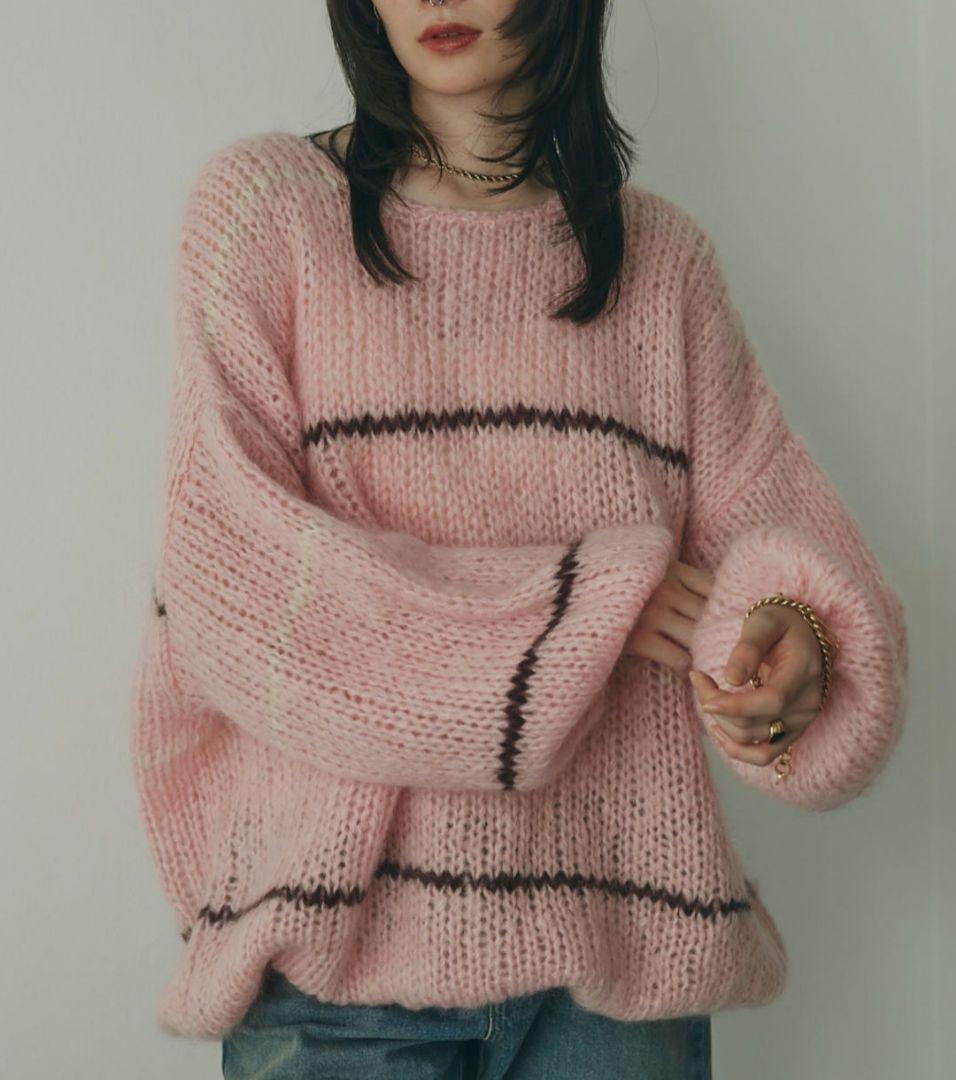 極美品　別注　完売品 mici BAILA掲載 ピンク ニット ROSEBUD