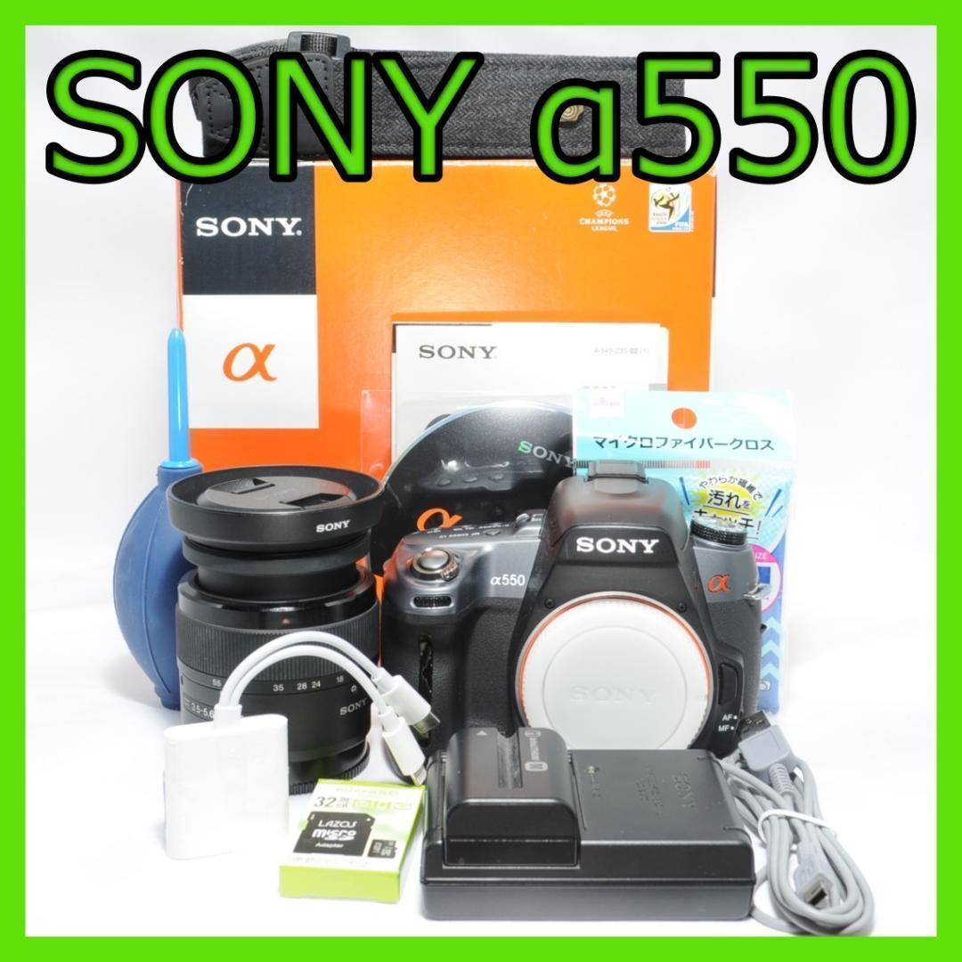 お子様の成長記録に❗️SONY α550✨届いてすぐ使えてスマホに転送可能