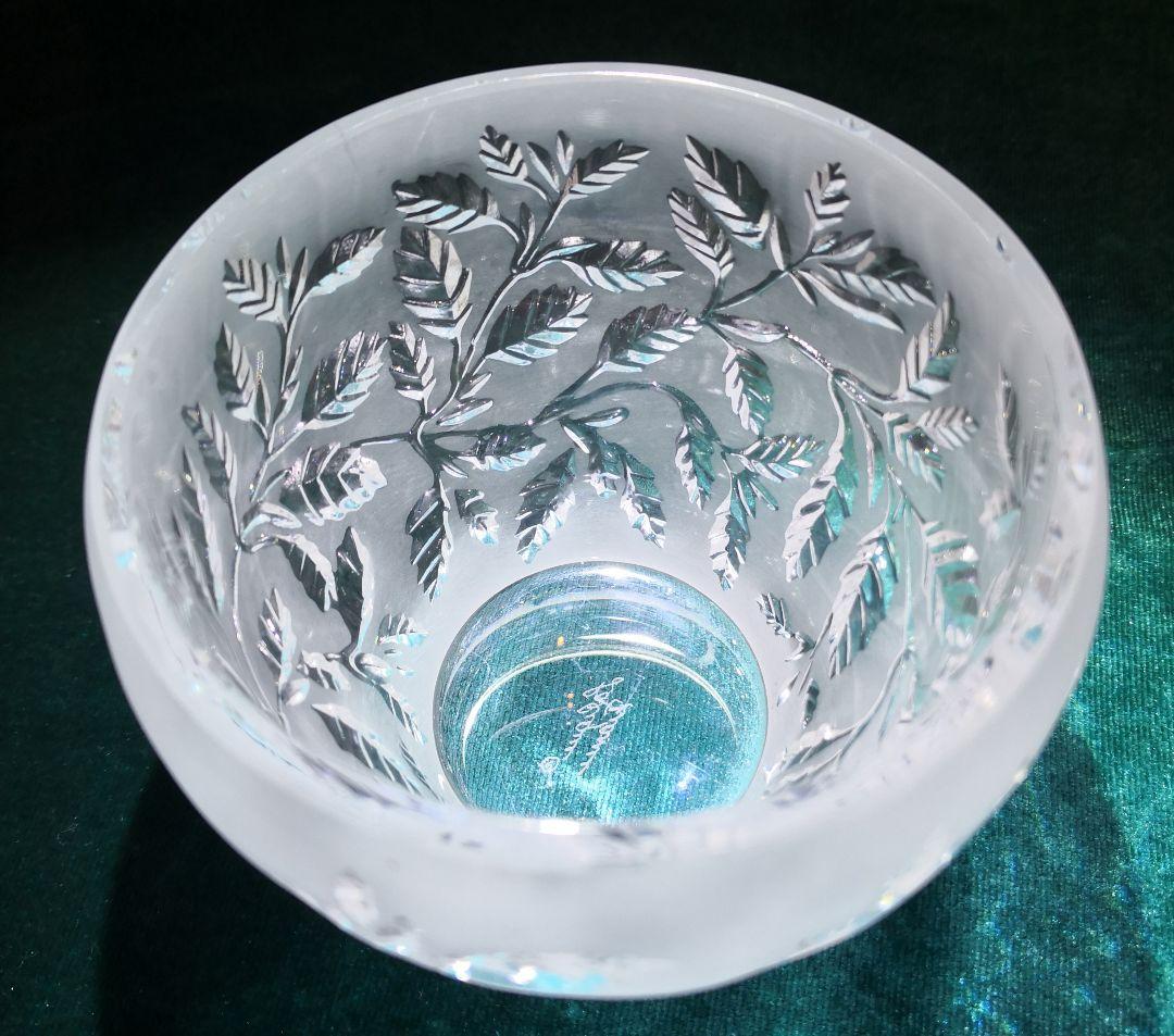 ❤️Lalique ルネラリックの クリスタル製キャンドルホルダー　A1491