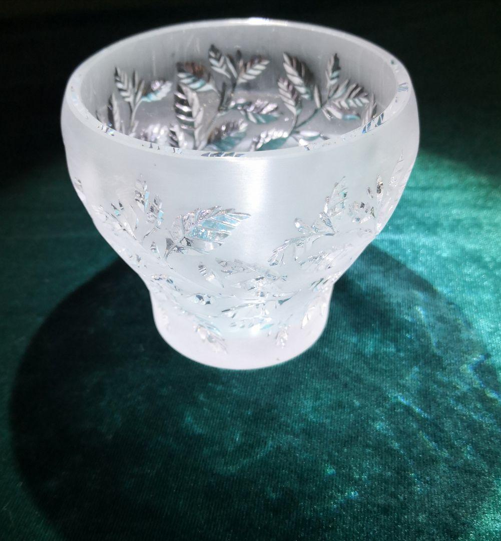 ❤️Lalique ルネラリックの クリスタル製キャンドルホルダー　A1491
