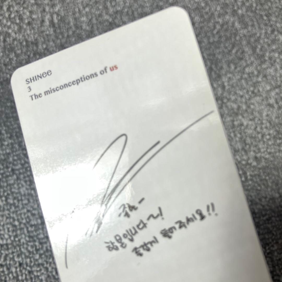 SHINee ジョンヒョン　misconception 公式 トレカ　グッズ