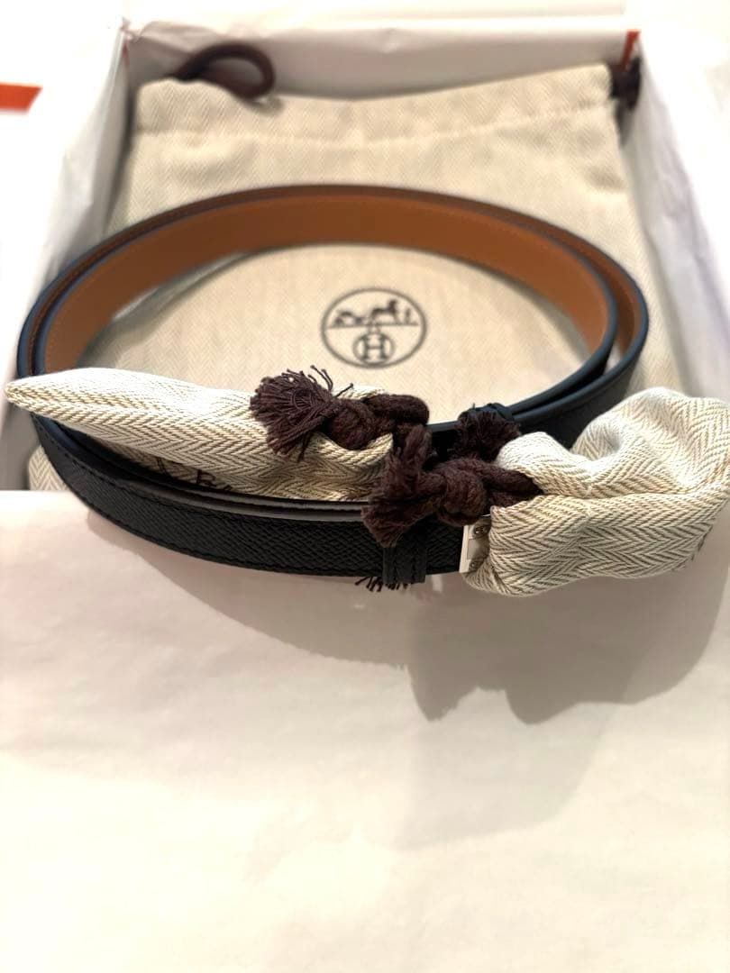 HERMES ケリーベルト　ノアール　シルバー金具　ブラック　新品未使用