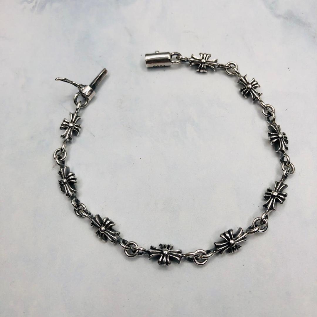 シルバー925 ブレスレット　クロス　十字架　プラス　クロム　2-26　8935