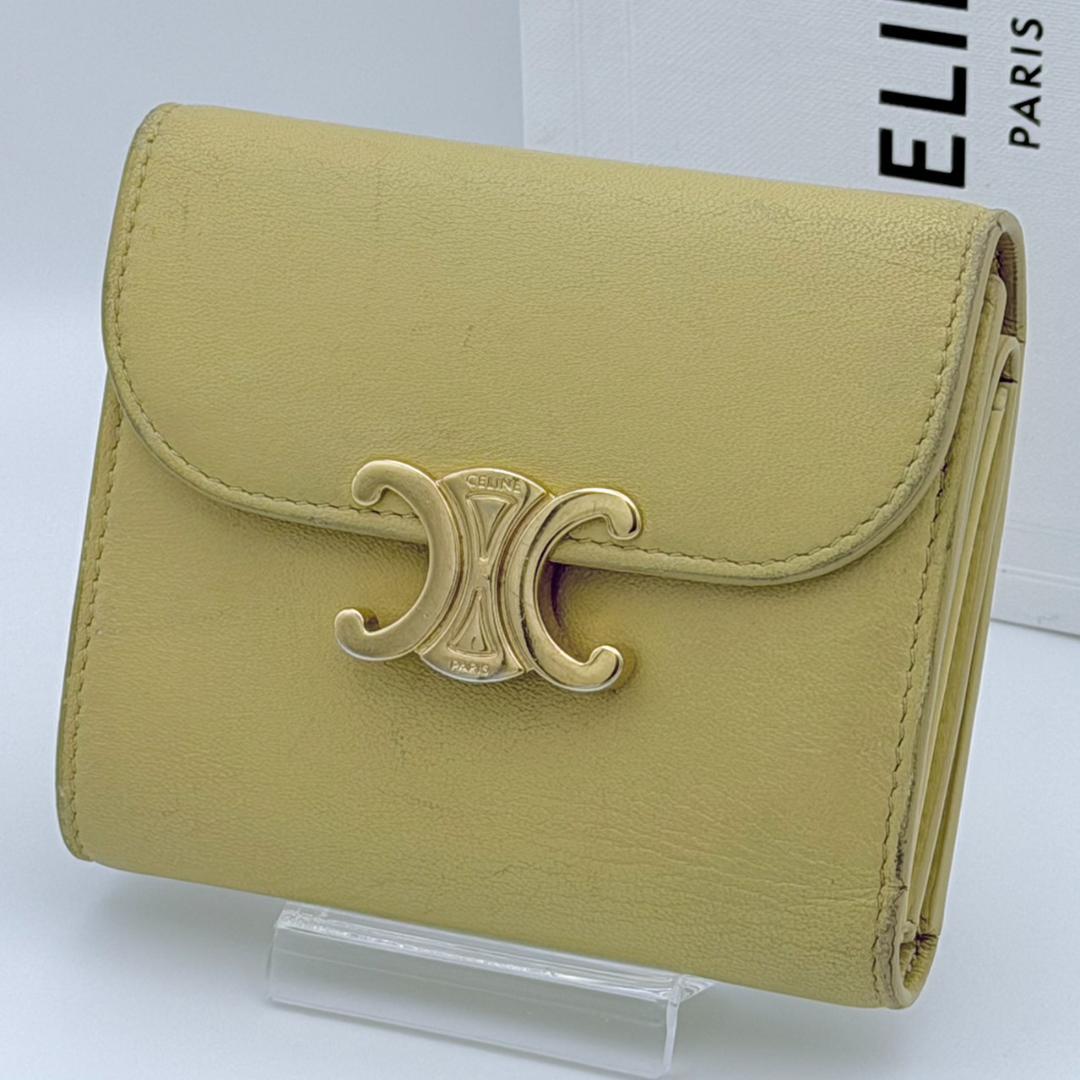 CELINE セリーヌ トリオンフ スモール フラップウォレット 三つ折り財布