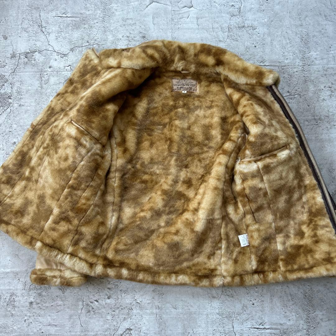 希少 AVIREX 羊革 ラムレザー B-3 ボマージャケット M