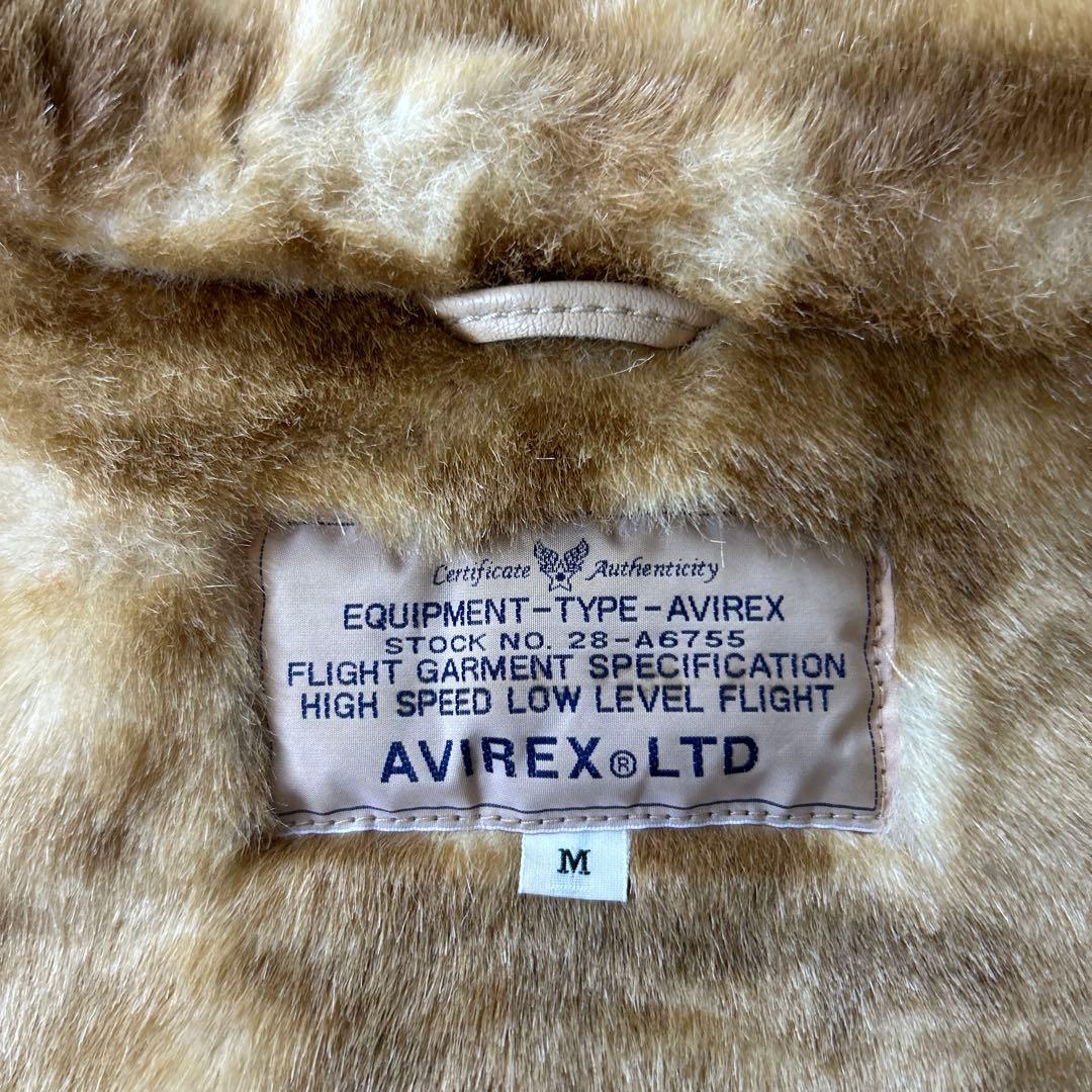 希少 AVIREX 羊革 ラムレザー B-3 ボマージャケット M