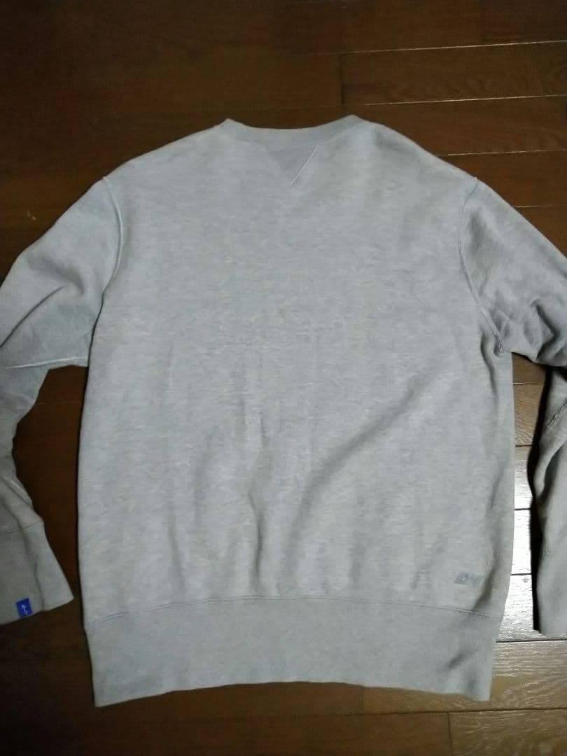 ループウィラー LW01 丸胴吊り編みクルースウェット グレーメランジ L