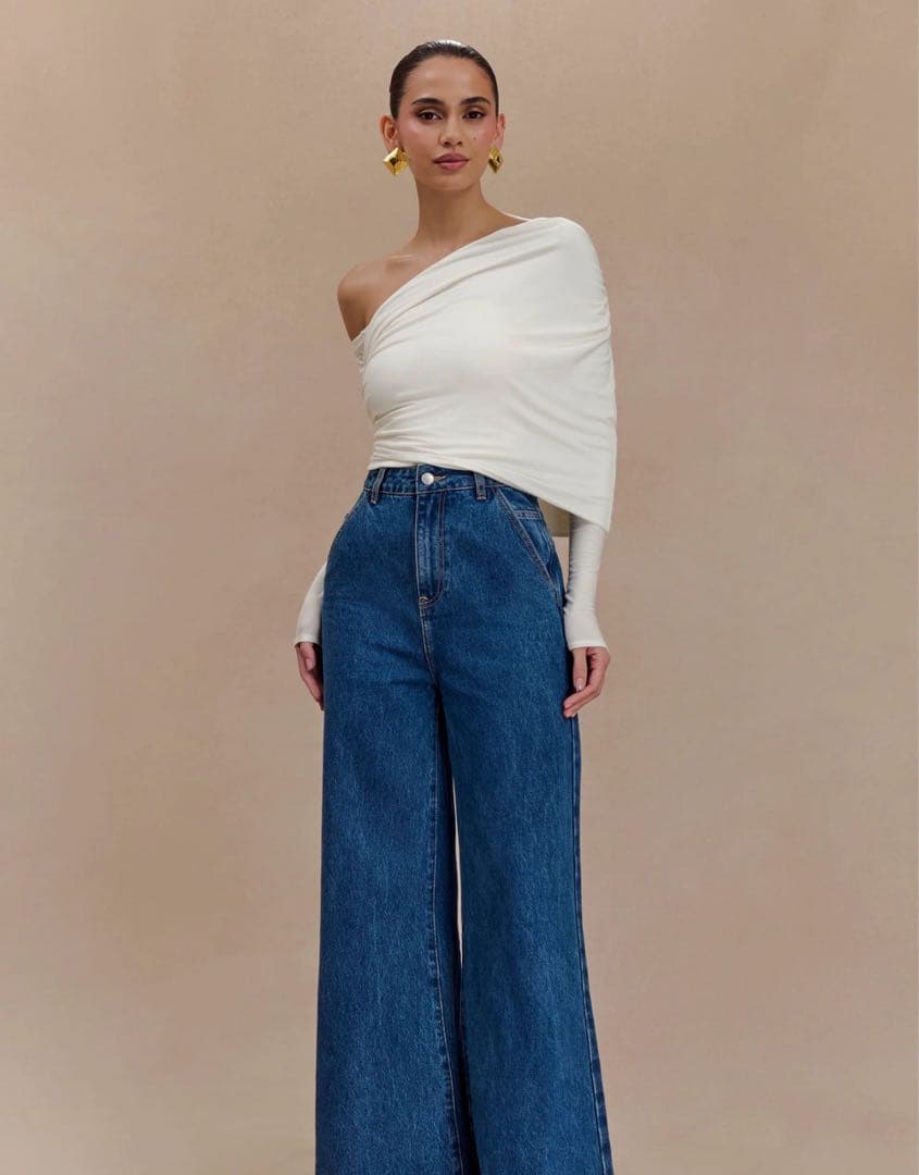 新品/タグ付　MESHKI アイボリー ベアトップ・チューブトップ