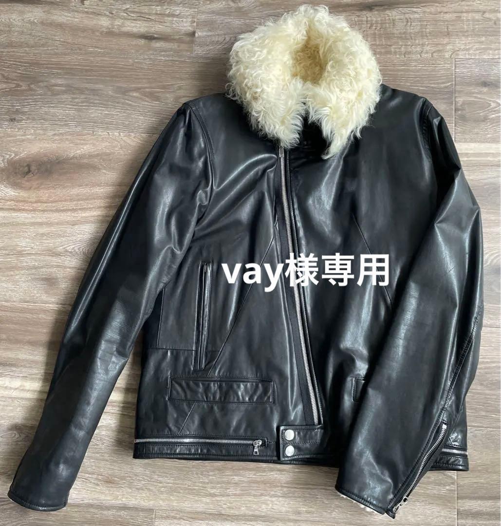 馬革×ラムファー　アンダーカバーライダースジャケット