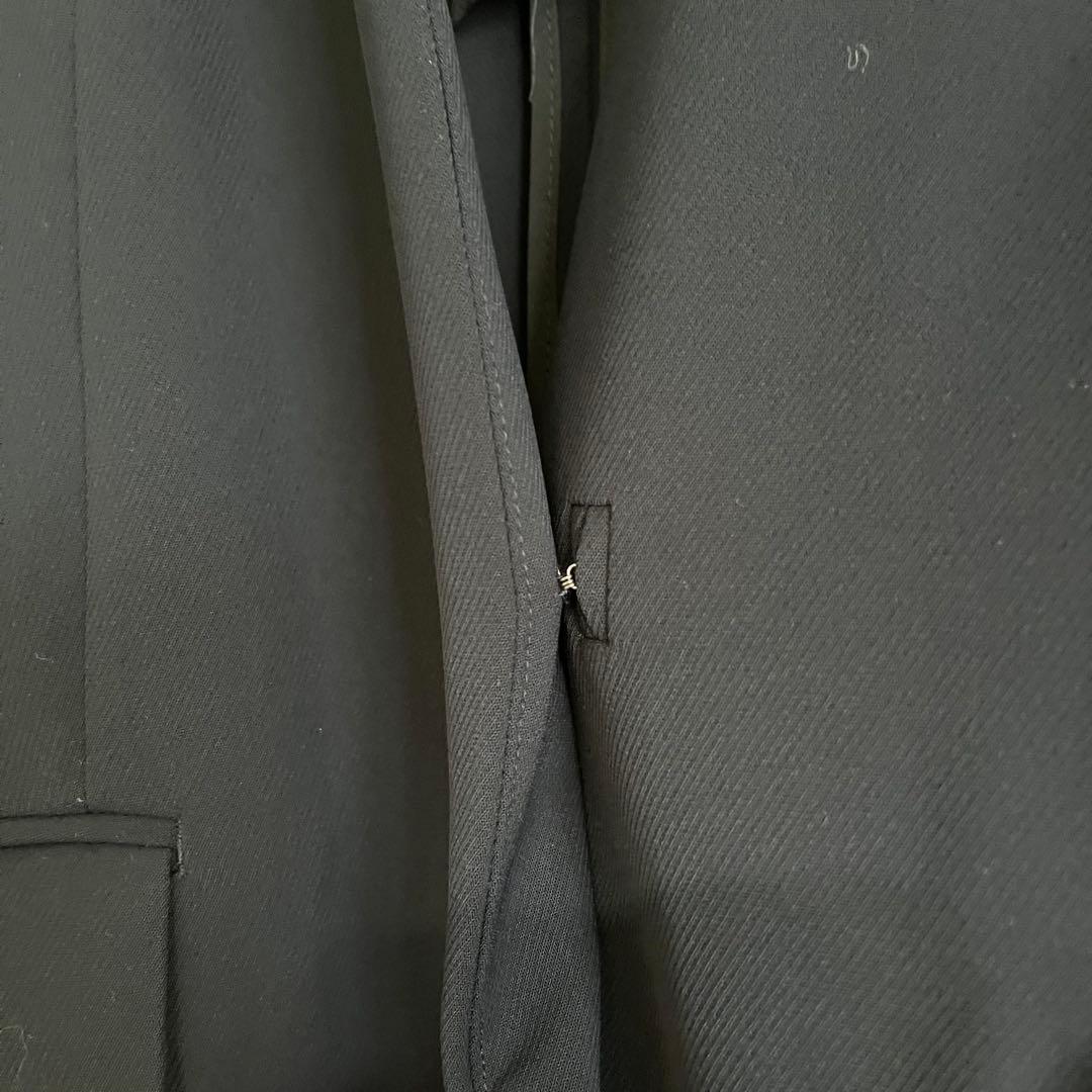 NANO universe ネイビー ノーカラーパンツスーツセット