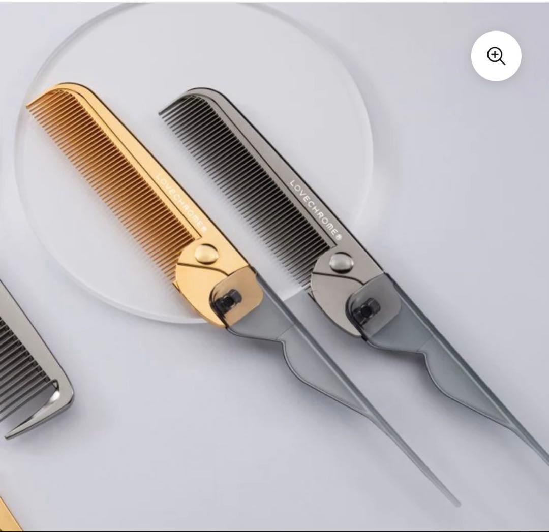 LOVECHROME ヘアコーム K24GPバングスコーム ゴールド