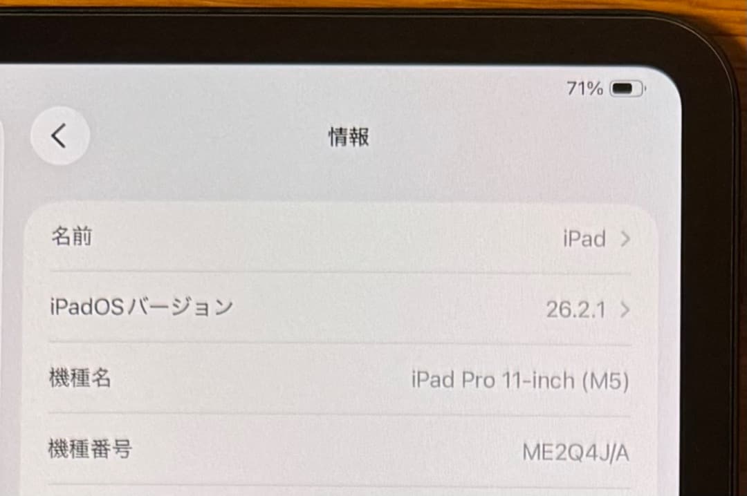 11インチiPadPro M5 512GB セルラー、ペーパーライクフィルム