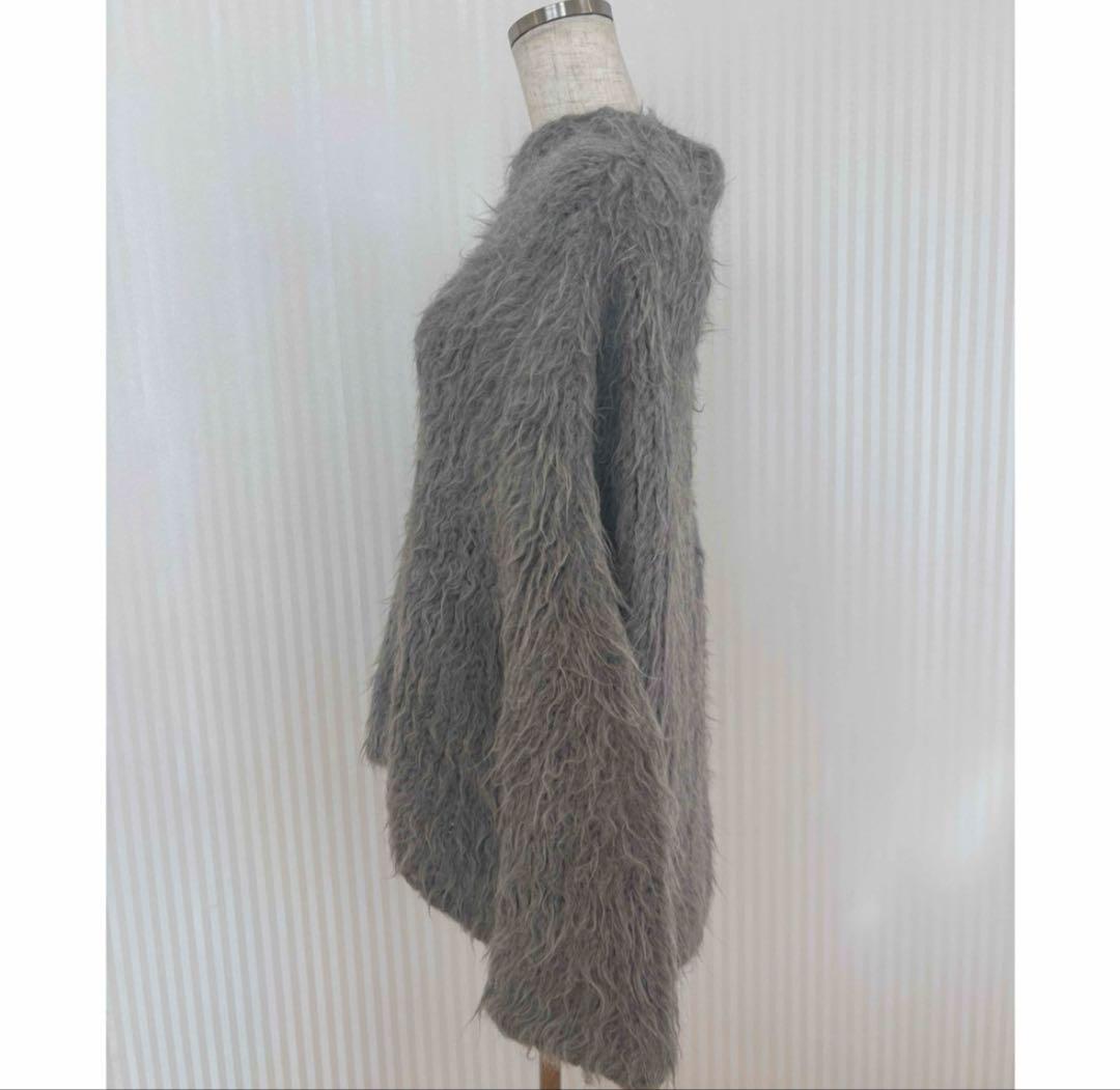 美品★LAULEN MANOOGAN ファーニット　グレー