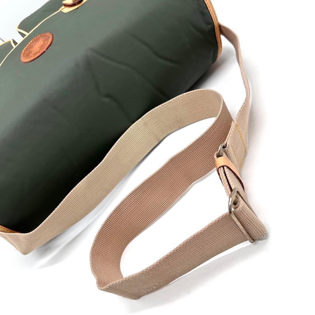 レアタイプ ハンティングワールド メッセンジャーバッグ バチュー レザー カーキ