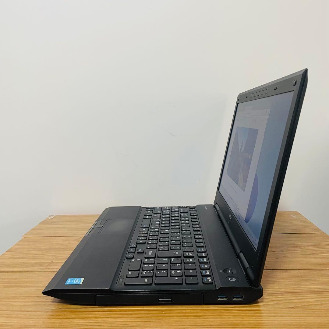 さくさくNEC i5ブラックノートパソコン SSDオフィスDVD