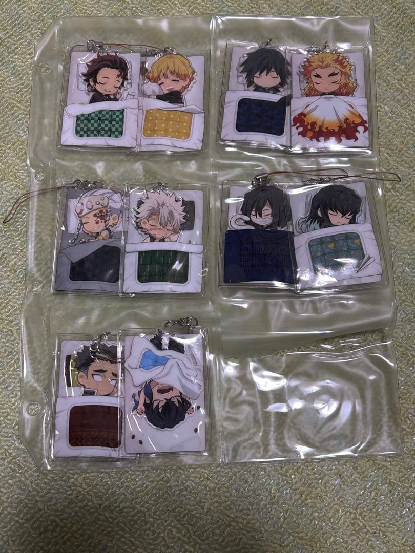 鬼滅の刃　 おやすみアクリルストラップ　義勇　煉獄　計10個セット