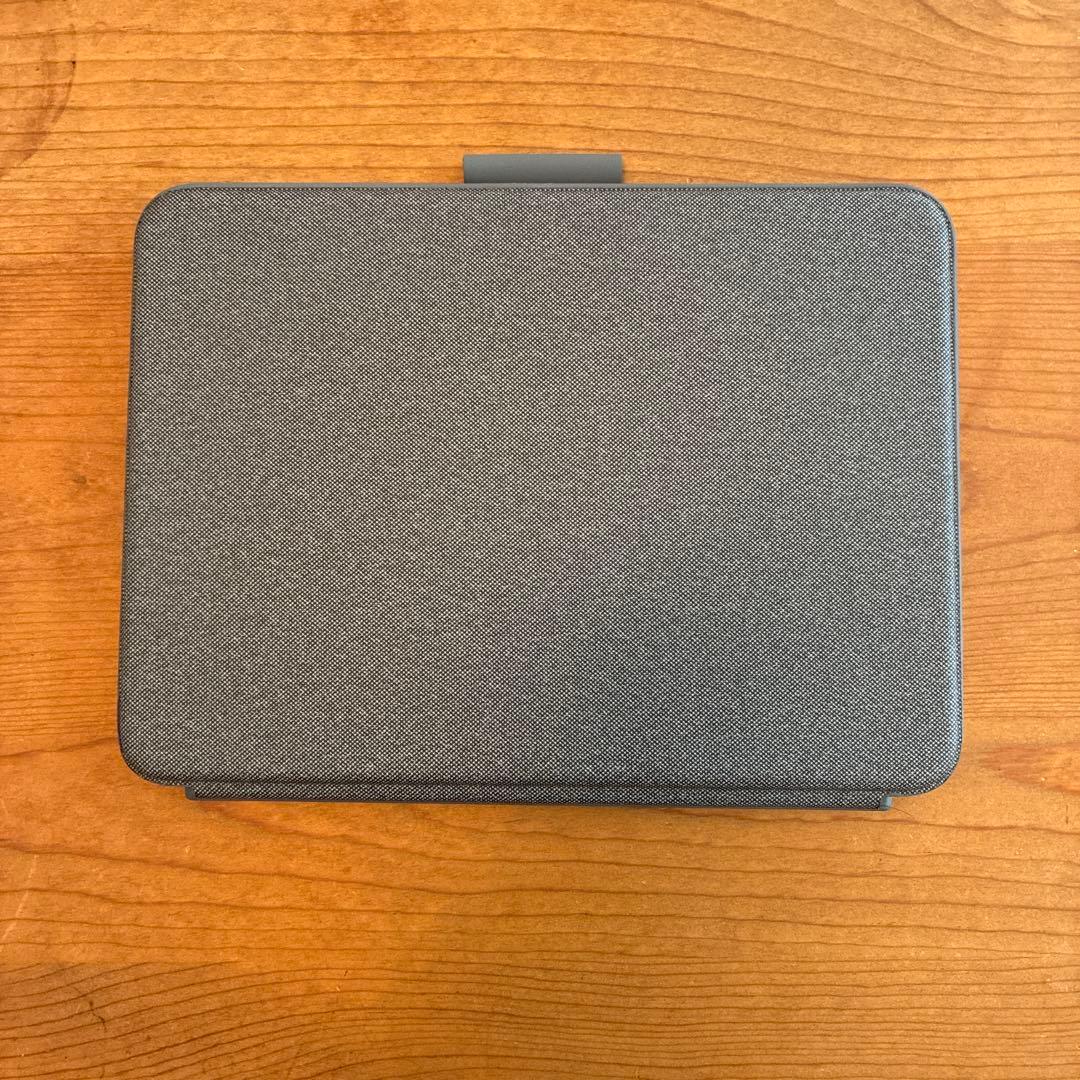 【美品】logi iPad用キーボード付きケース グレー