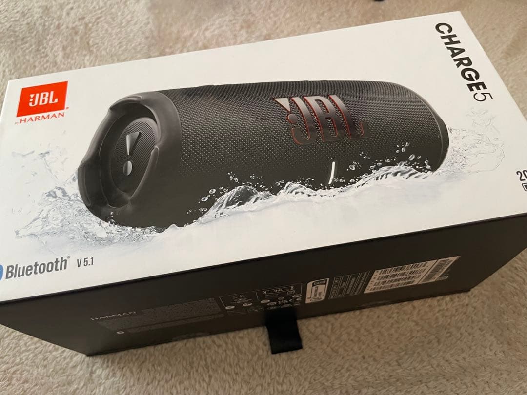 JBL CHARGE5 ワイヤレススピーカー ブラック 新品未使用黒