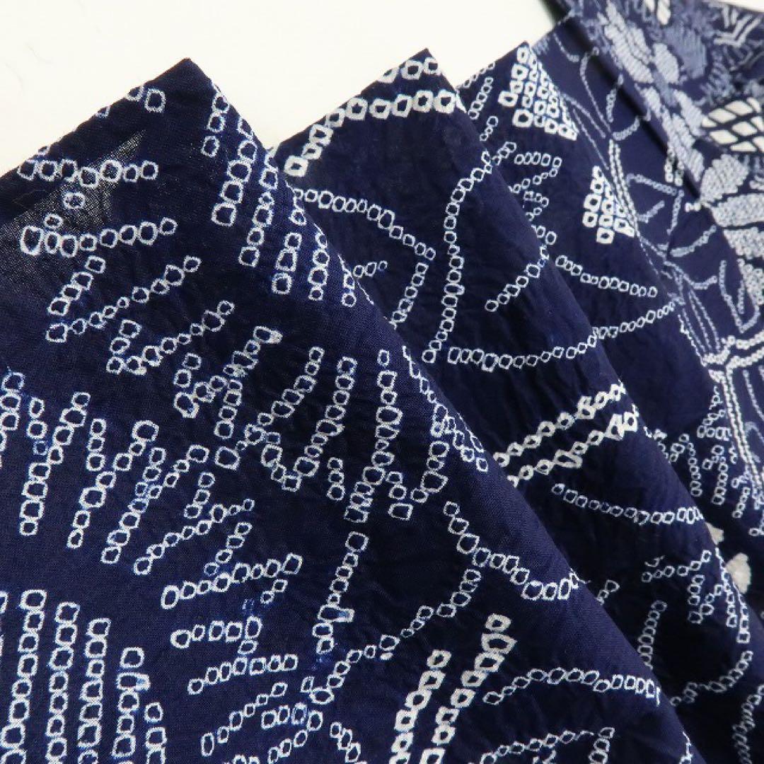 Jasmine❤︎様✺美品未着用 有松鳴海絞り 向日葵 高級浴衣 着物 A3388