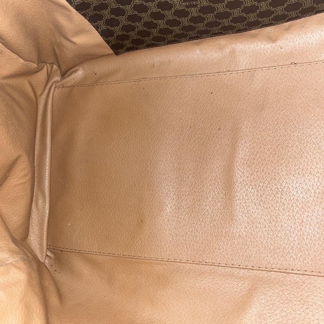 当時物　オールド　セリーヌ　ボストンバッグ　旅行カバン　マカダム柄　PVCレザー