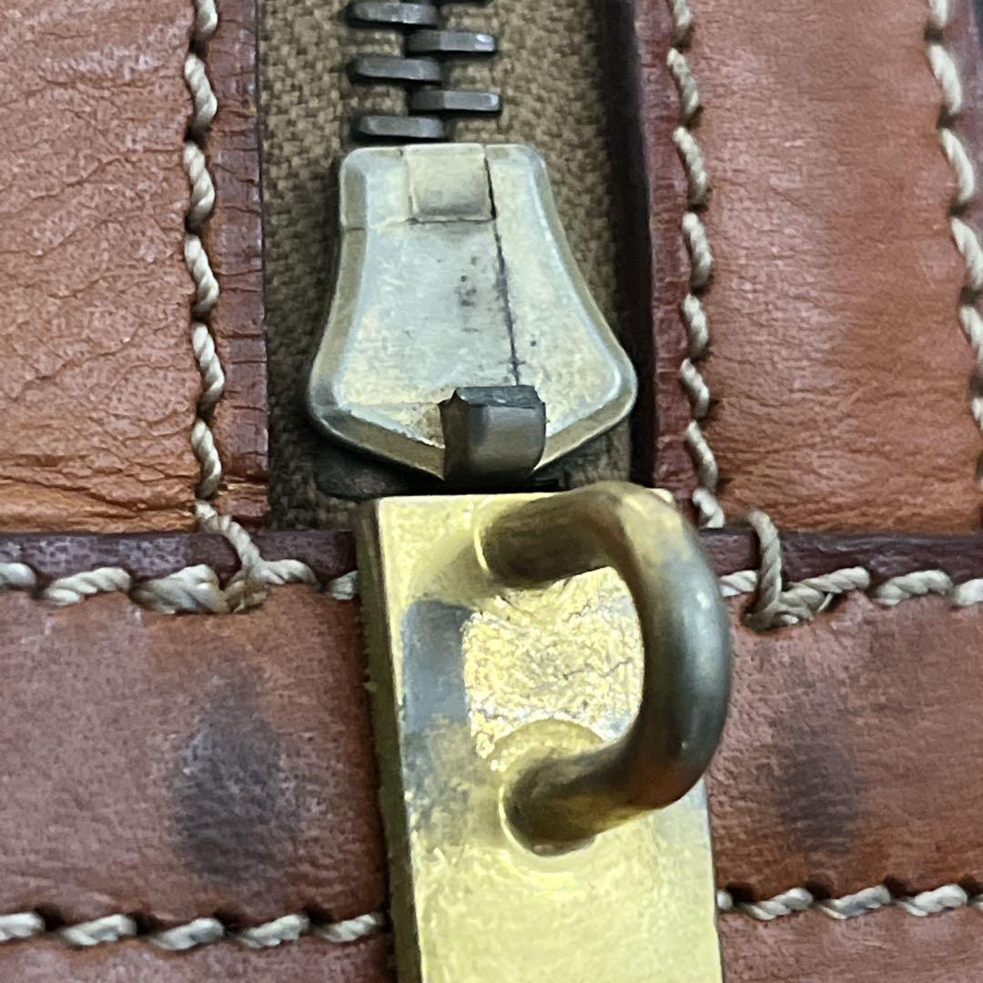 当時物　オールド　セリーヌ　ボストンバッグ　旅行カバン　マカダム柄　PVCレザー