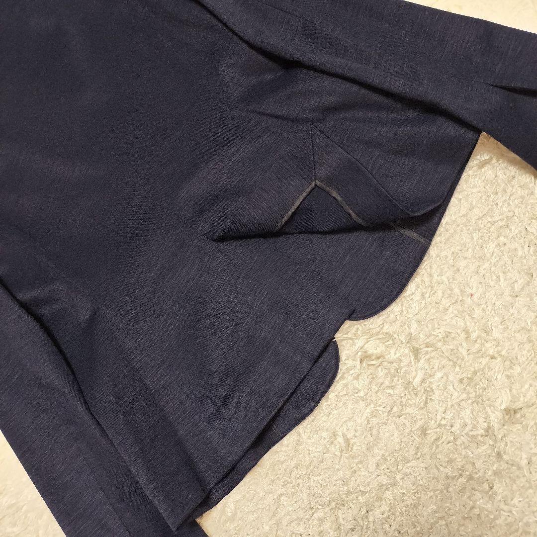 【美品】グリーンレーベルリラクシング ノーカラースーツ セットアップ 麻混 40