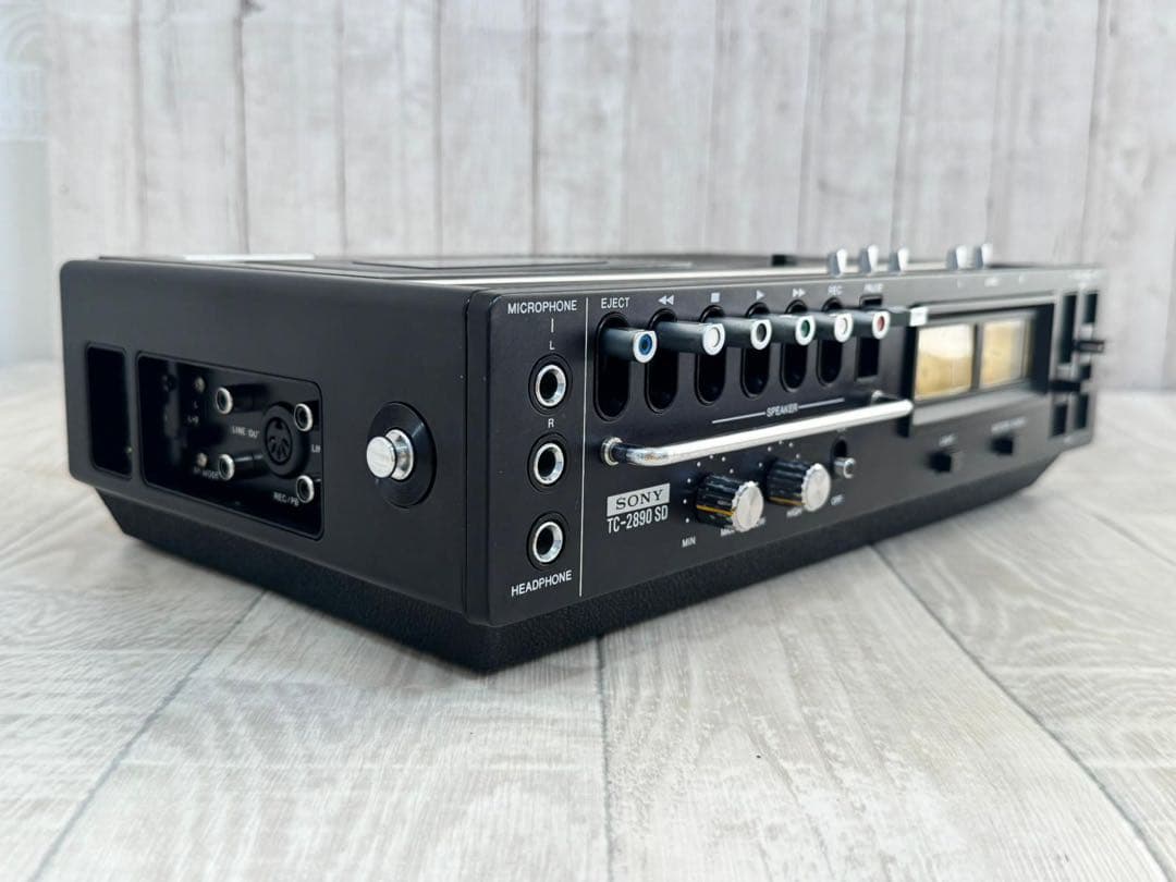 動作品SONYソニーデンスケ TC-2890SD昭和レトロ 希少カセットデッキ