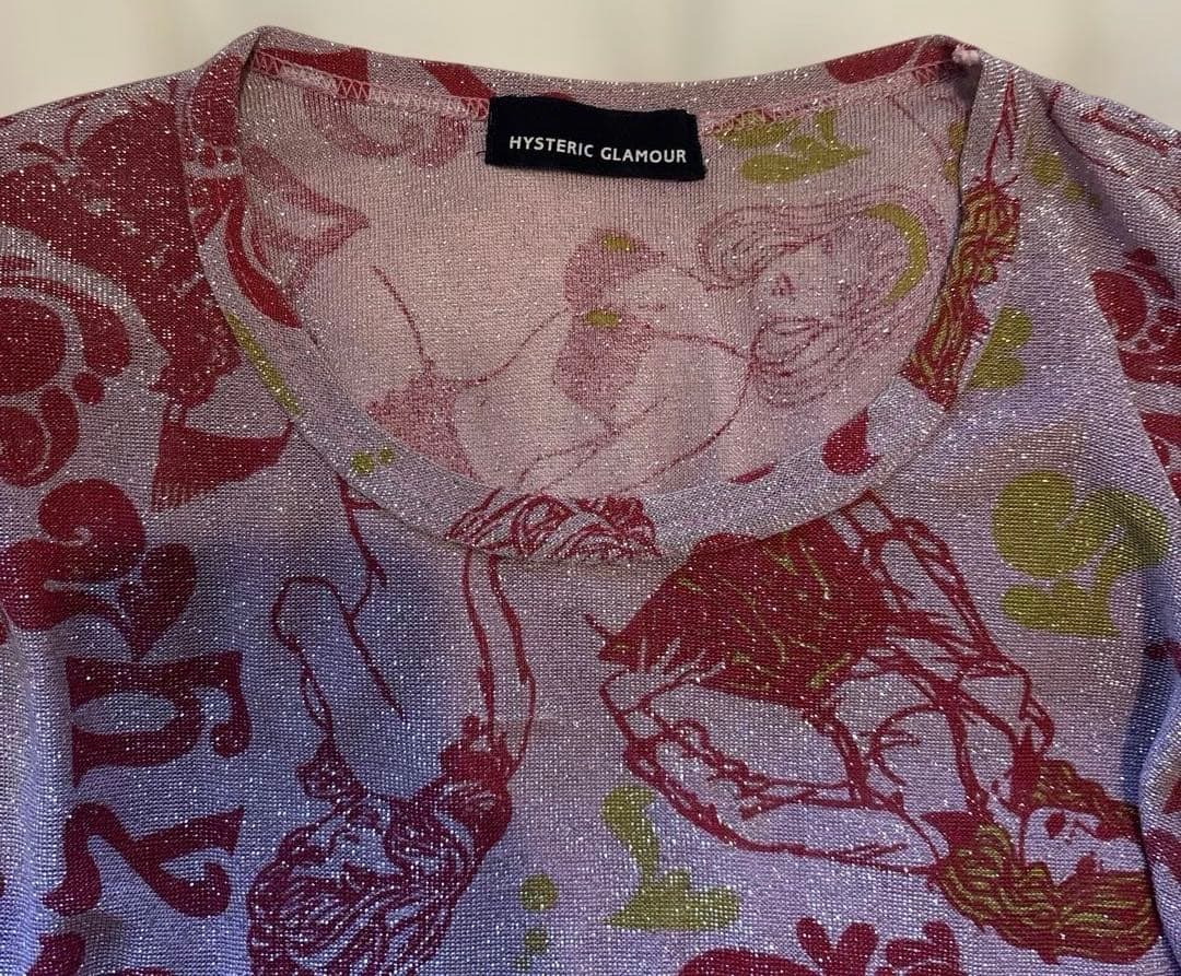 ヒステリックグラマー ガール ラメ レーヨン ニット 80s 90s〜