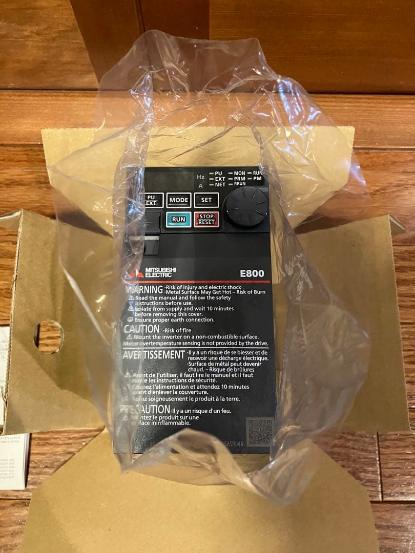 【新品開封済み】2023年5月製 三菱インバータ FR-E820-0.4K-1②