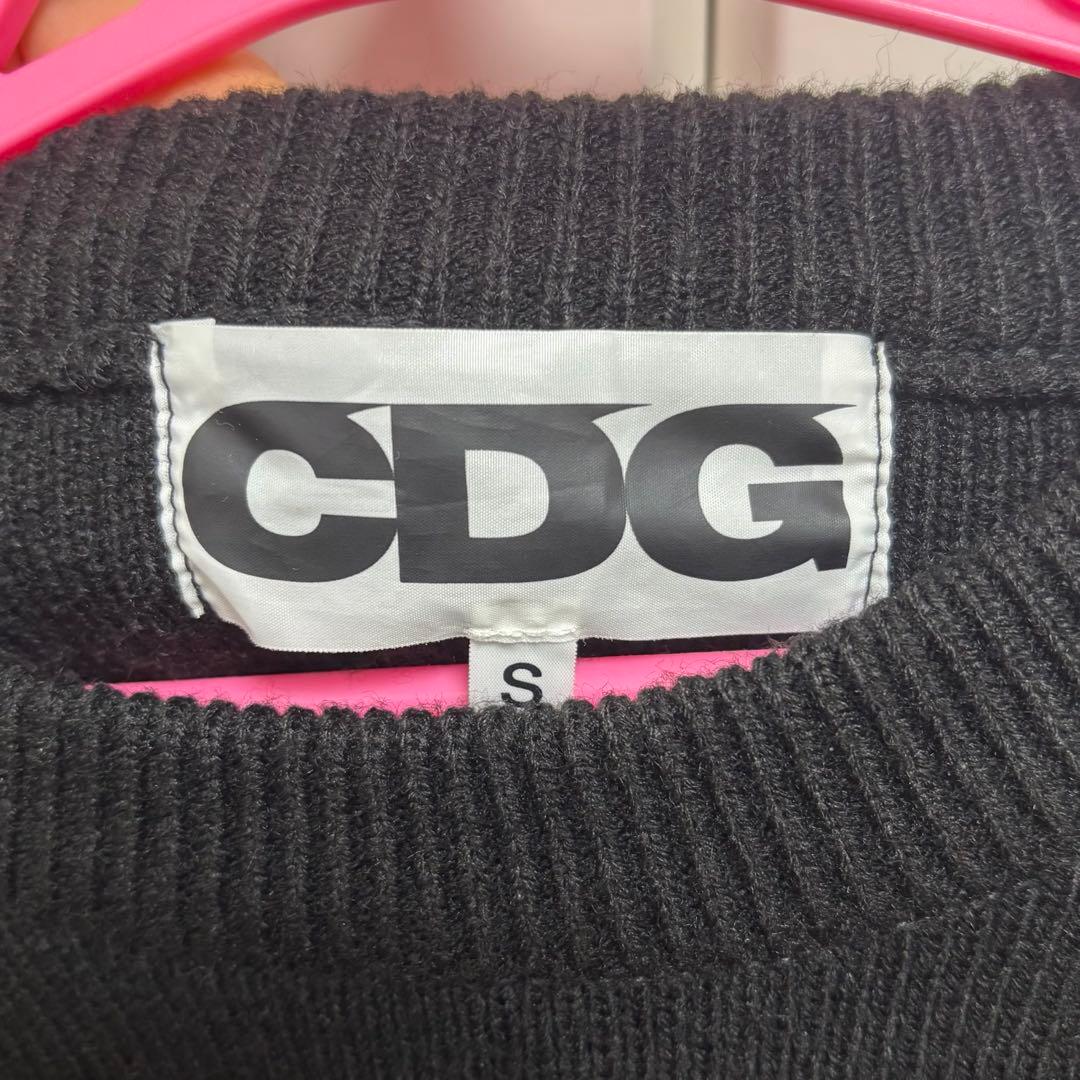 CDG ROUND NECK SCHOOL PULLOVER S ブラック