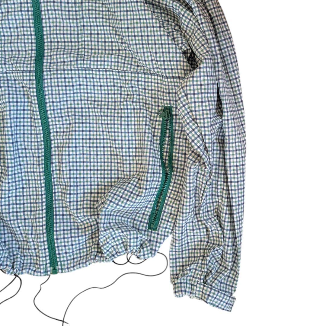 Columbia ナイロンパーカー マウンテンパーカー チェック ドローコード