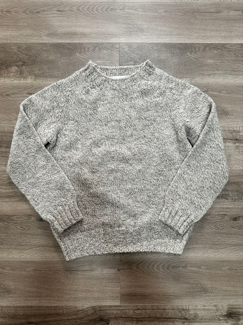 Harley of Scotland ミドルゲージクルーネックセーター 42