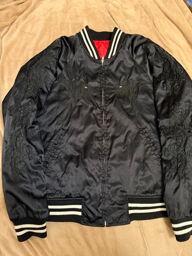 日本製 hoshihime 虎龍 日本限定 スカジャン vintage サテン