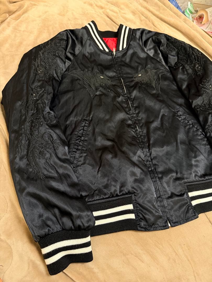 日本製 hoshihime 虎龍 日本限定 スカジャン vintage サテン