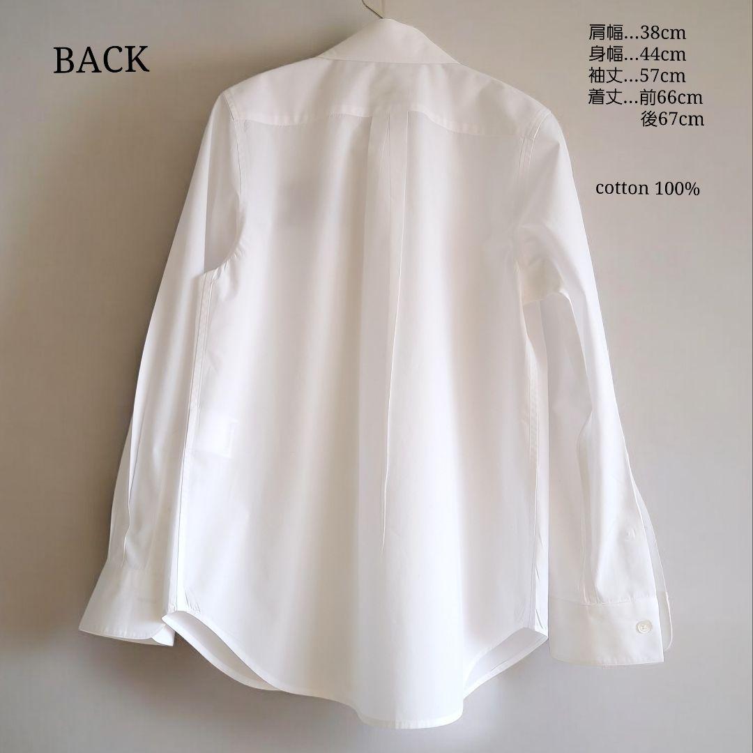 白シャツ　マディソンブルー　ロゴ刺繍　00　B.D タイプライター