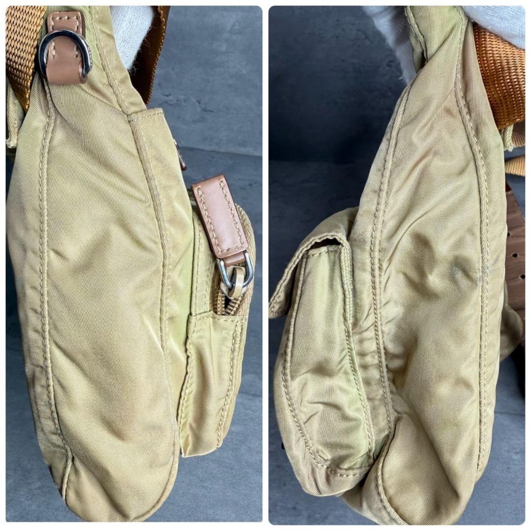 PRADA プラダ Vintage ボディバッグ テスート 三角ロゴ Y2K