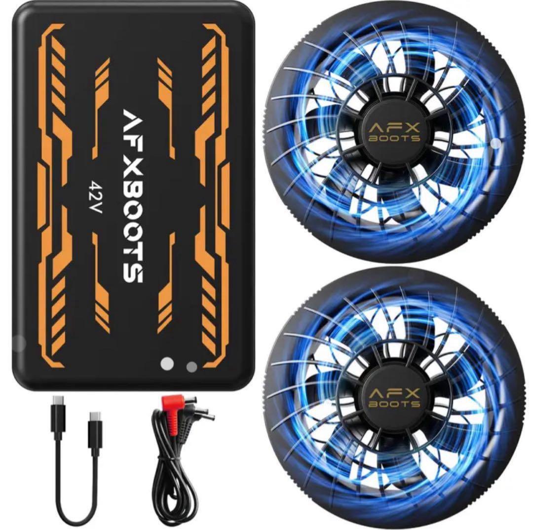 【LABEWVI】空調服用ファンバッテリー42V 30000mAh