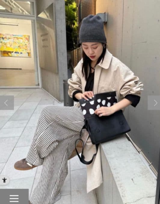 ear PAPILLONNER イアパピヨネ　ワイドテープショルダー