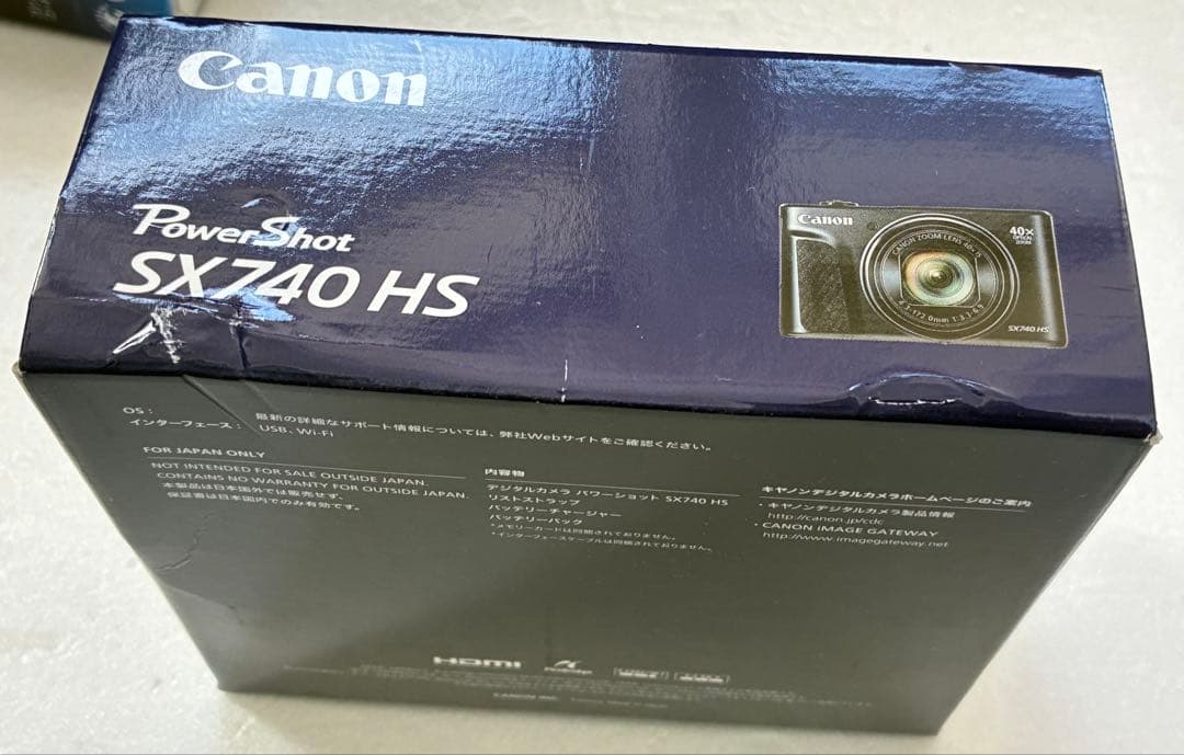 未使用品、Canon PowerShot SX740 HS