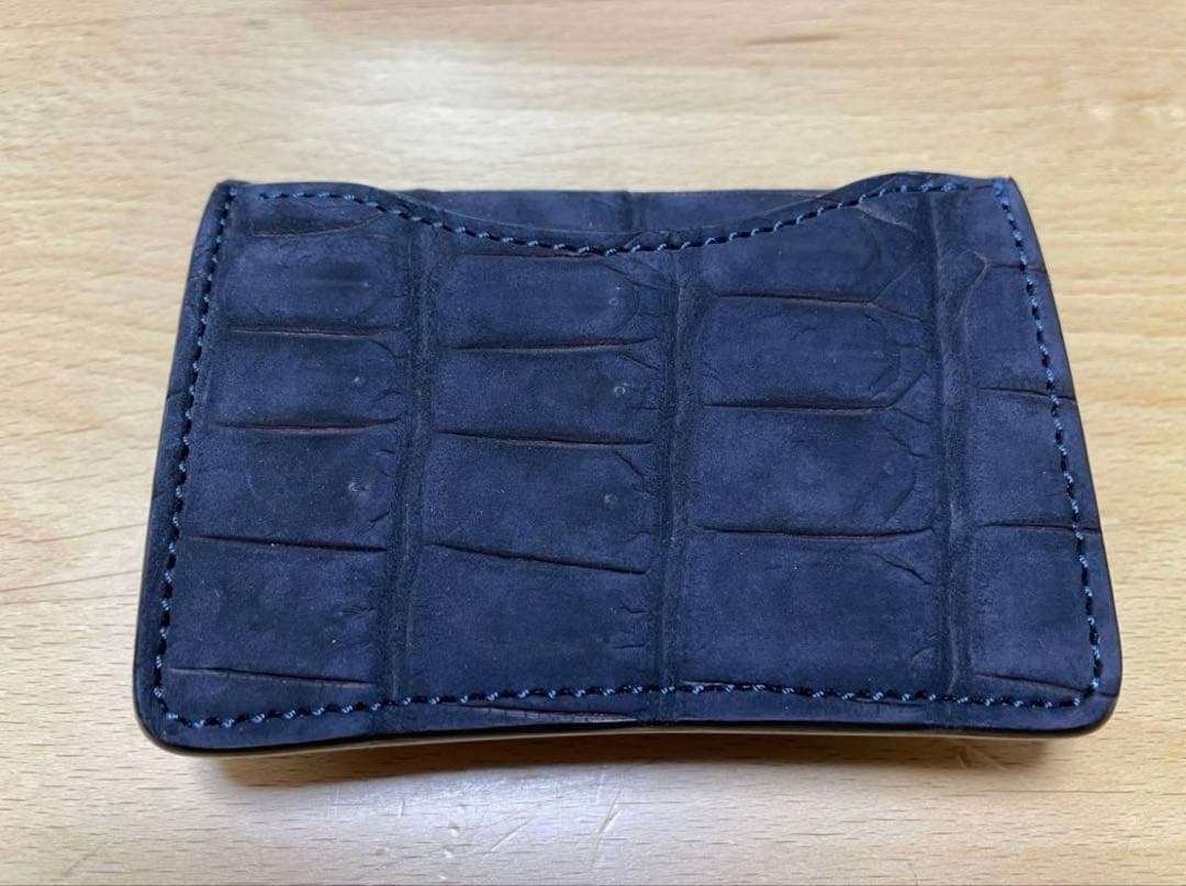 希少　ワイルドスワンズ　タング　ヌバッククロコ　ネイビー