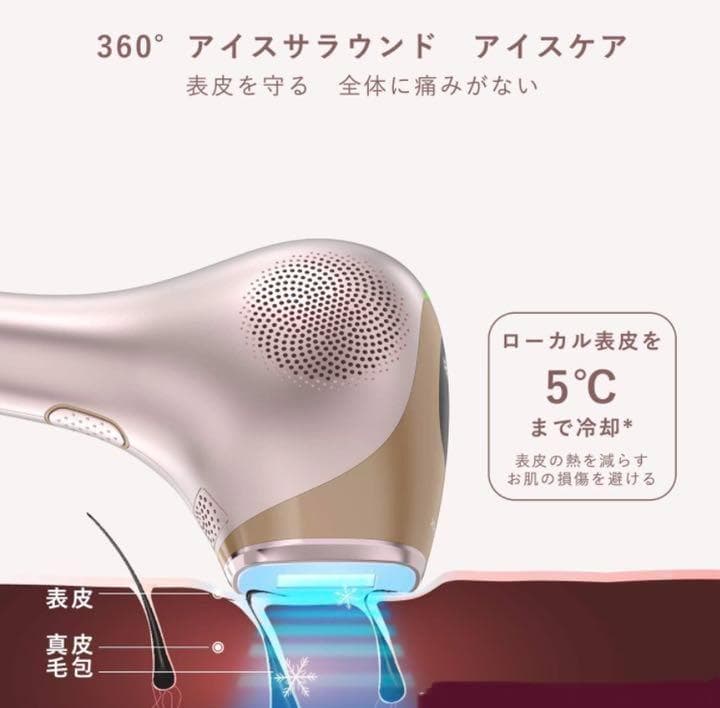 ❤エステ先進国イギリス設計❣敏感肌やお肌の弱い方でも安心安全♪❤最先端脱毛器