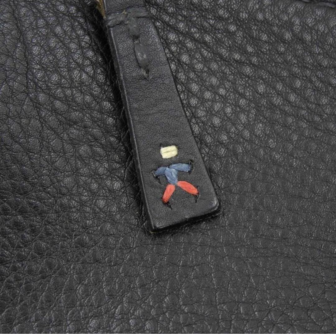 美品❗️エンリーベグリン オールレザー ボストンバッグ 黒 鍵付