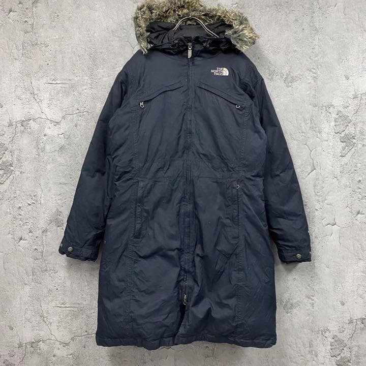 レアUS古着○ノースフェイス ハイベント ダウンコート ブラック レディースL