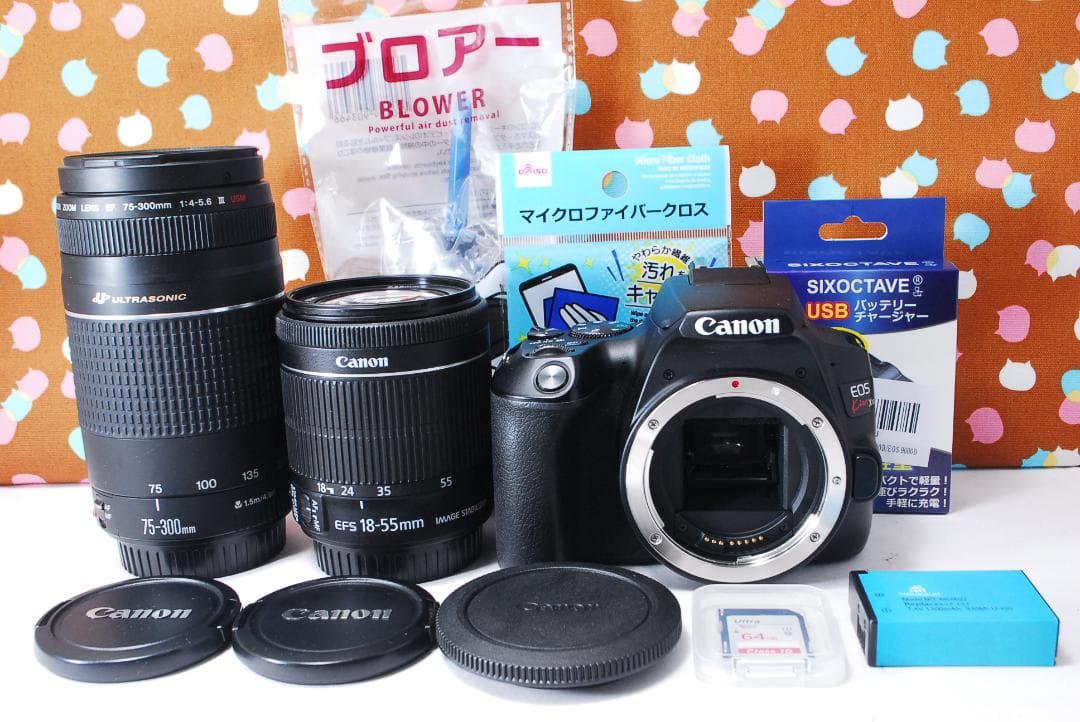 ✨初心者オススメ✨Wi-Fi✨Canon Kiss X10 ダブルレンズセット