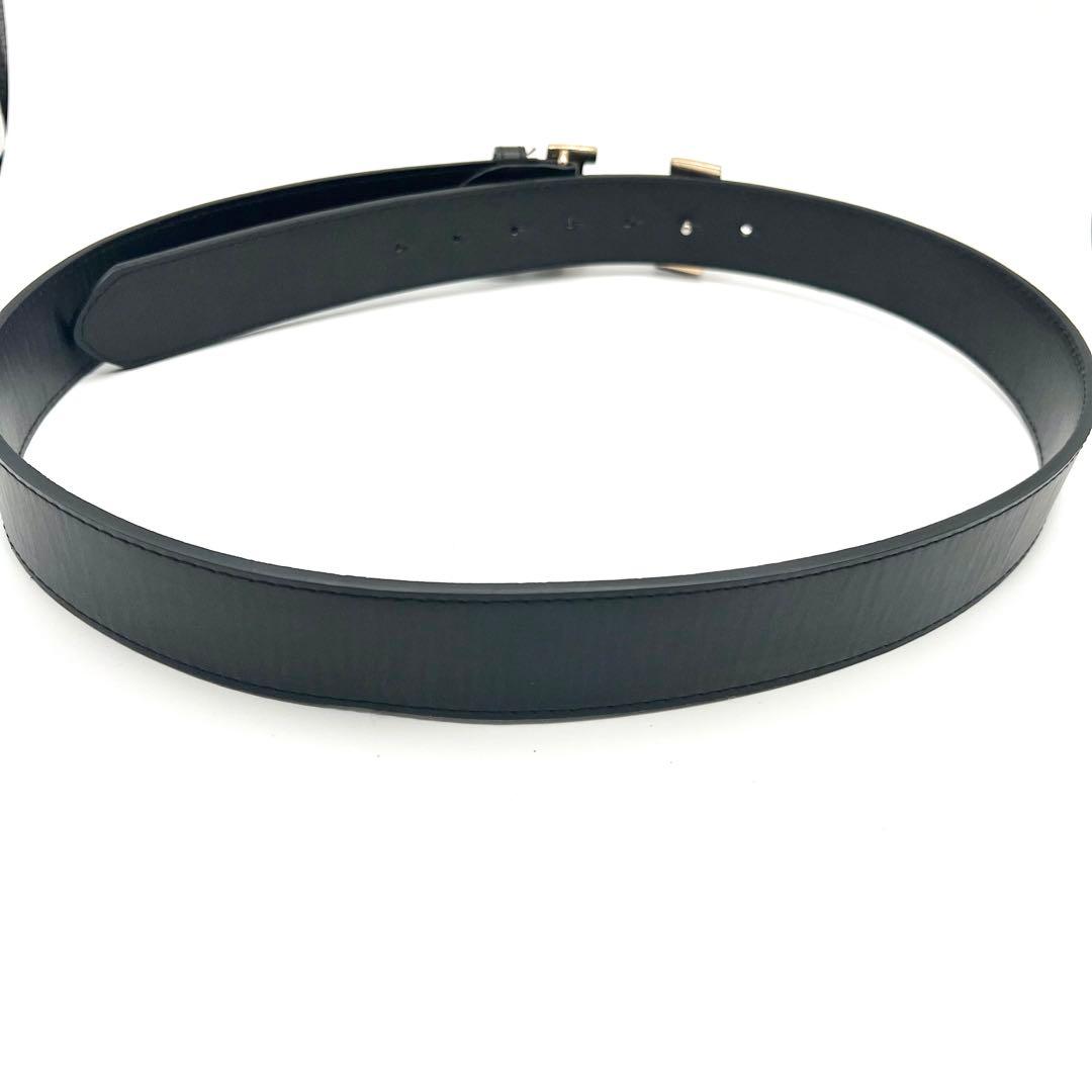 HERMES　ベルト　Hロゴ　コンスタンス　レザー　ゴールド　黒