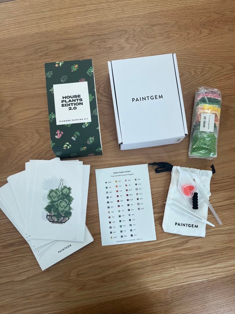 【再値下げ】ダイヤモンドアート ペイントジェム ハウスプランツエディション1と2