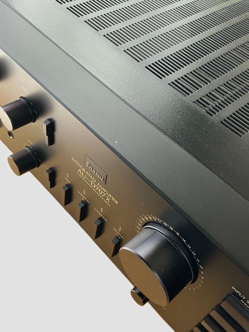 【外観美品】ジャンクSANSUI AU-D707X元箱・説明書・当時カタログ付き