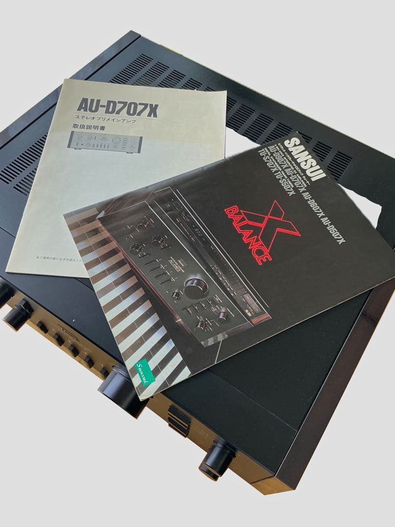【外観美品】ジャンクSANSUI AU-D707X元箱・説明書・当時カタログ付き