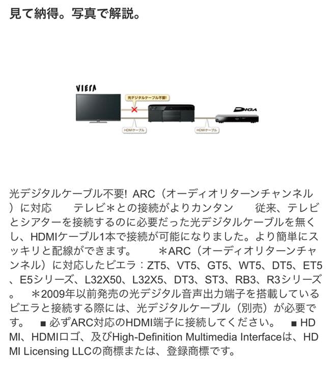 Panasonic純正 ウーファー スピーカー付テレビ台 迫力サウンド