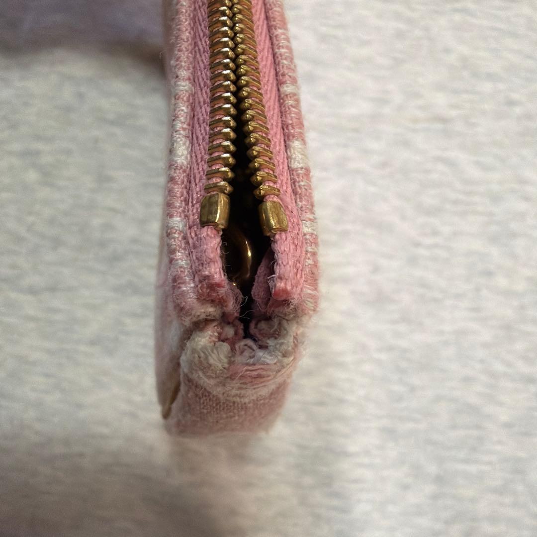 LOUIS VUITTON ピンク キーケース　デニム生地